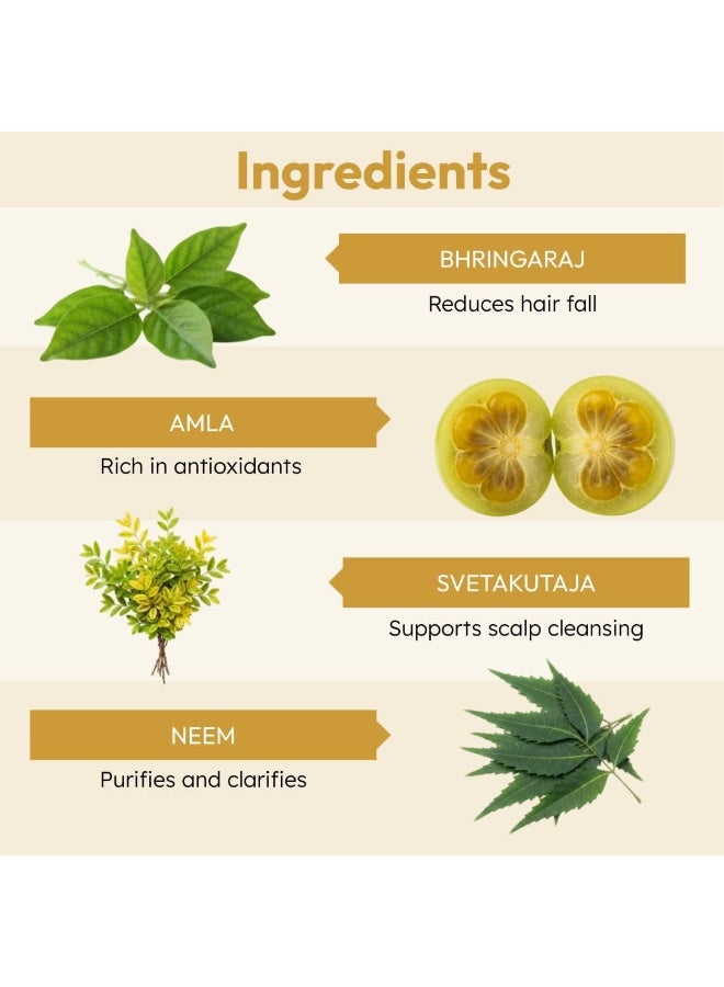 Indulekha Bringha Oil 100ml + Bringha Shampoo 340ml Combo Pack Reduce Hairfall with 9 Full Bringha Plant Extracts - Image 3